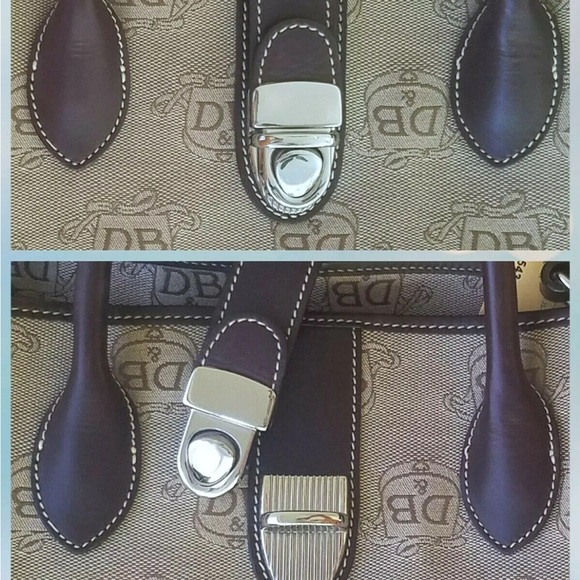 Dooney & Bourke Brown Double Handle Tote PLUS Shoulder Strap & Coin Purse - Picture 7 of 8